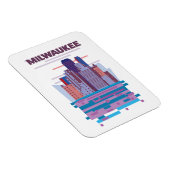 Milwaukee Travel poster Magneet (Rechterzijde)