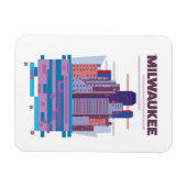 Milwaukee Travel poster Magneet (Horizontaal)
