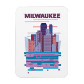 Milwaukee Travel poster Magneet (Verticaal)
