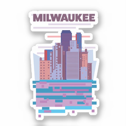 Milwaukee Travel poster Sticker (Voorkant)
