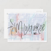 Milwaukee Wenskaart Briefkaart (Voorkant / Achterkant)