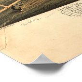 Milwaukee WI 1872 Antiek Panoramische Kaart Poster (Hoek)