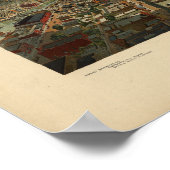 Milwaukee WI 1898 Antiek Panoramische Kaart Poster (Hoek)