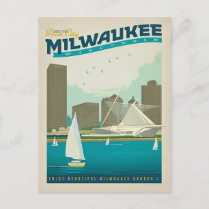 Milwaukee, WI Briefkaart