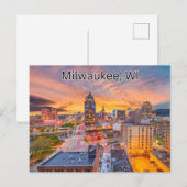Milwaukee WI Briefkaart Reizen (Voorkant / Achterkant)