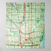 Milwaukee, WI  Map Poster (Voorkant)