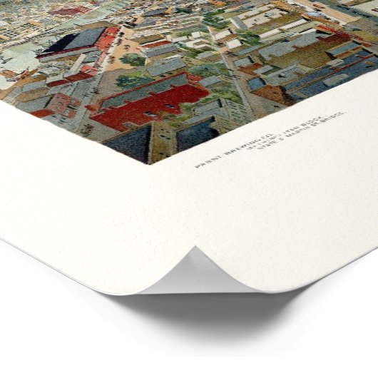 Milwaukee, WI Panoramic Map - 1898 Poster (Hoek)