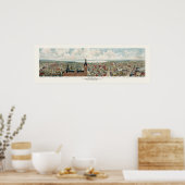 Milwaukee, WI Panoramic Map - 1898 Poster (Keuken)