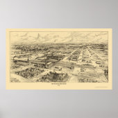 Milwaukee, WI Panoramic Map - 1906 Poster (Voorkant)