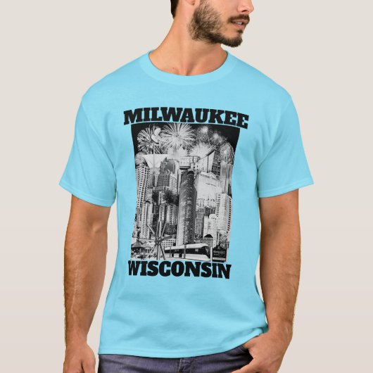 Milwaukee, Wisconsin 2026 T-shirt (Voorkant)