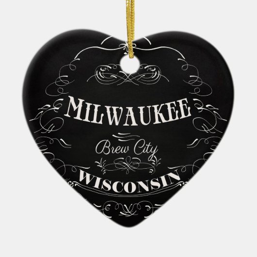 Milwaukee, Wisconsin - Brew City Keramisch Ornament (Voorkant)