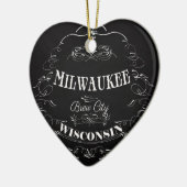 Milwaukee, Wisconsin - Brew City Keramisch Ornament (Links)