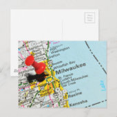 Milwaukee, Wisconsin Briefkaart (Voorkant / Achterkant)