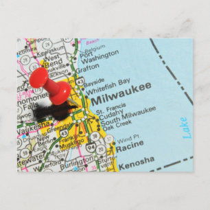 Milwaukee, Wisconsin Briefkaart