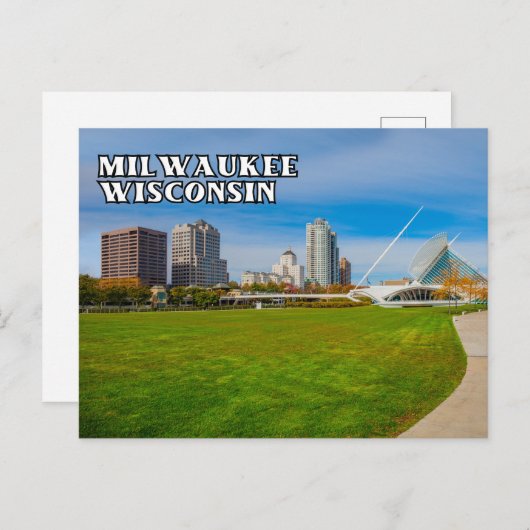 Milwaukee Wisconsin Briefkaart (Voorkant / Achterkant)