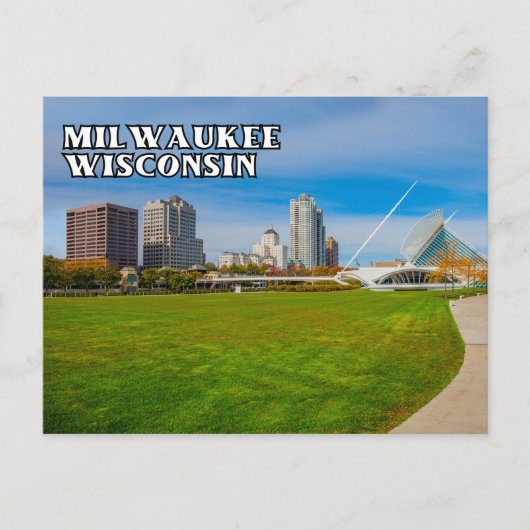 Milwaukee Wisconsin Briefkaart (Voorkant)