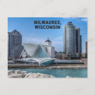 Milwaukee Wisconsin Briefkaart op het Michiganmeer