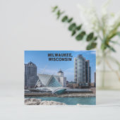 Milwaukee Wisconsin Briefkaart op het Michiganmeer (Staand voorkant)