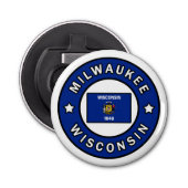 Milwaukee Wisconsin Button Flesopener (Voorkant)