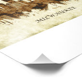 Milwaukee Wisconsin Cityscape Foto Afdruk (Hoek)