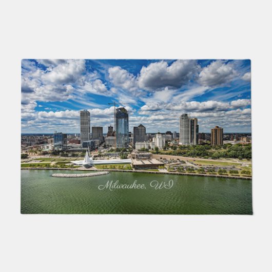 Milwaukee, Wisconsin cityscape-foto, Deurmat (Voorkant)