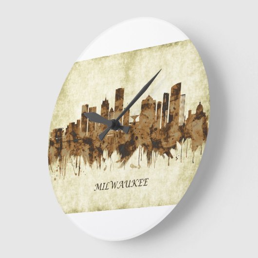 Milwaukee Wisconsin Cityscape Grote Klok (Hoek)