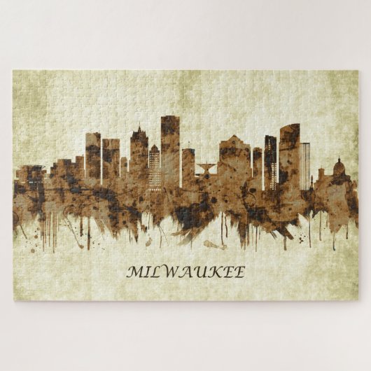 Milwaukee Wisconsin Cityscape Legpuzzel (Horizontaal)