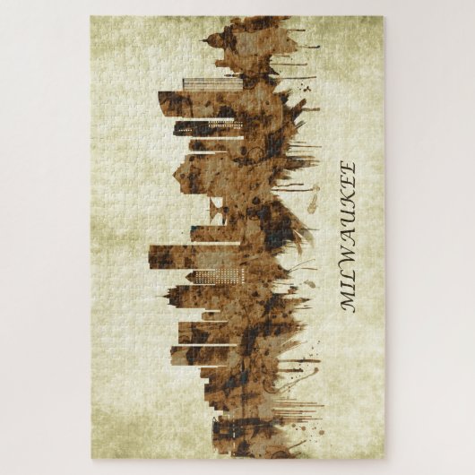 Milwaukee Wisconsin Cityscape Legpuzzel (Verticaal)