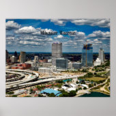 Milwaukee, Wisconsin cityscape Poster (Voorkant)