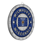 Milwaukee Wisconsin Dartbord (Voorkant Links)