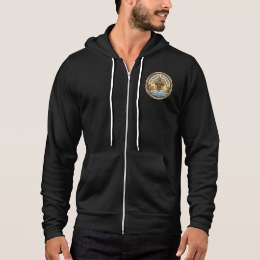 Milwaukee Wisconsin Embleem - Bronzen Fonz Hoodie (Voorkant)