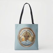 Milwaukee Wisconsin Embleem - Bronzen Fonz Tote Bag (Voorkant)