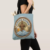 Milwaukee Wisconsin Embleem - Bronzen Fonz Tote Bag (Dichtbij)