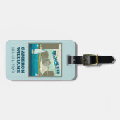 Milwaukee Wisconsin Harbor | Brew City Bagagelabel (Voorkant horizontaal)