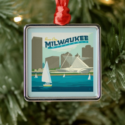 Milwaukee Wisconsin Harbor | Brew City Metalen Ornament (Boom)