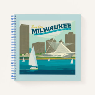 Milwaukee Wisconsin Harbor   Brew City Notitieboek