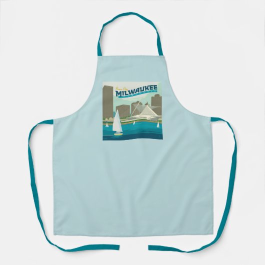 Milwaukee Wisconsin Harbor | Brew City Schort (Voorkant)