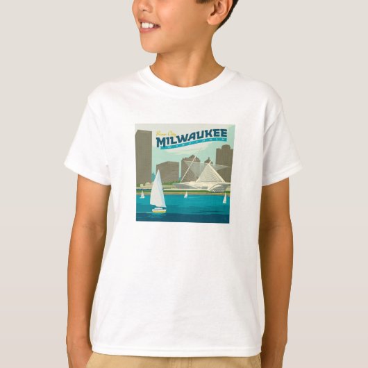Milwaukee Wisconsin Harbor | Brew City T-shirt (Voorkant)