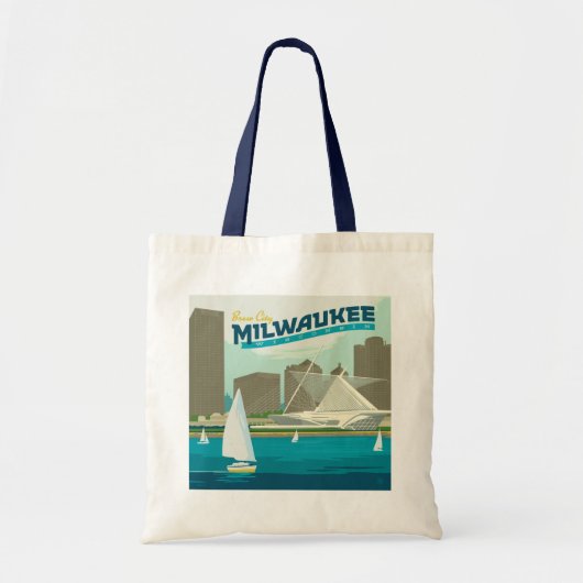 Milwaukee Wisconsin Harbor | Brew City Tote Bag (Voorkant)