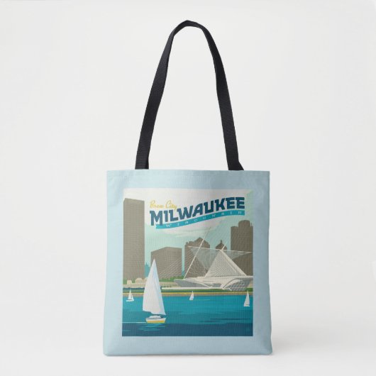 Milwaukee Wisconsin Harbor | Brew City Tote Bag (Voorkant)