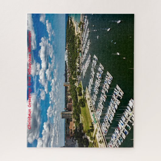 Milwaukee Wisconsin. Jigzaag Puzzle Legpuzzel (Verticaal)