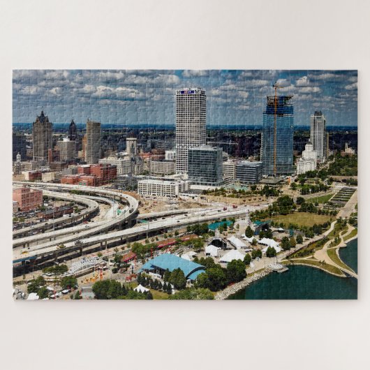 Milwaukee Wisconsin. Jigzaag Puzzle Legpuzzel (Horizontaal)