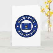 Milwaukee Wisconsin Kaart (Gele Bloem)