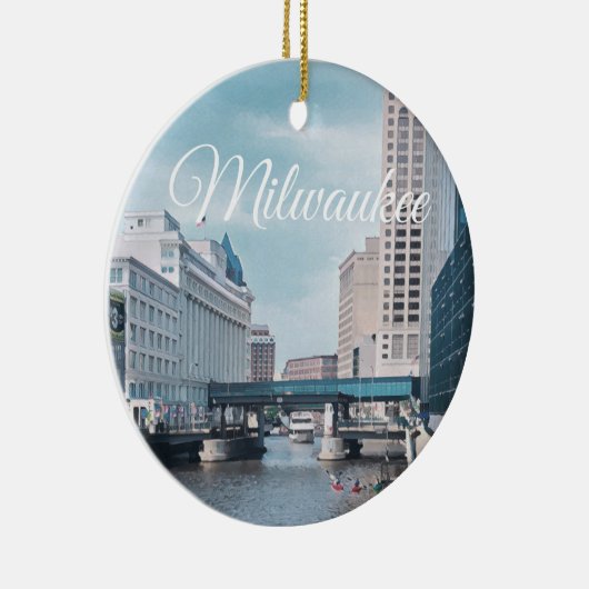 Milwaukee Wisconsin Keramisch Ornament (Rechts)