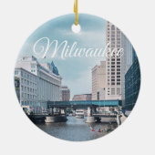 Milwaukee Wisconsin Keramisch Ornament (Achterkant)