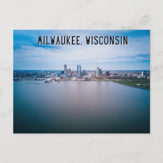Milwaukee Wisconsin Lake Briefkaart (Voorkant)
