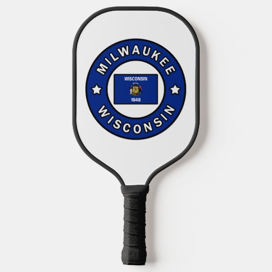 Milwaukee Wisconsin Pickleball Paddle (Achterkant)