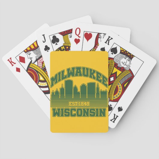Milwaukee, Wisconsin Pokerkaarten (Achterkant)