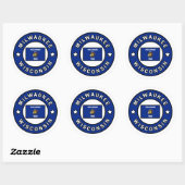 Milwaukee Wisconsin Ronde Sticker (Vel)