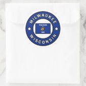 Milwaukee Wisconsin Ronde Sticker (Tas)
